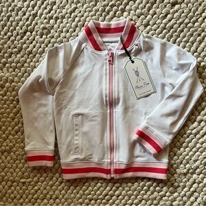 Classic Prep Pink and White Striped Collar Jacket